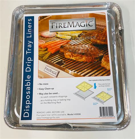 Fire magic drip tray liners